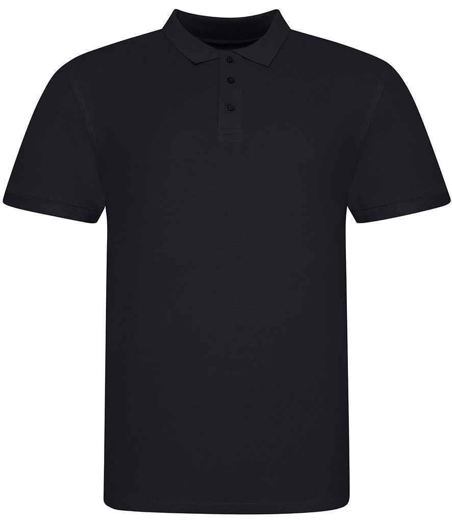 Heren polo deep black te personaliseren te bedrukken