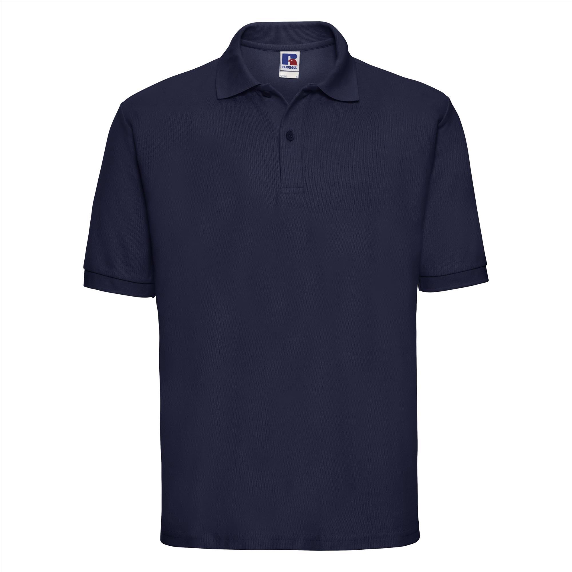 Heren polo donkerblauw perfect voor bedrukking te personaliseren