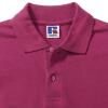 foto 4 Heren polo fuchsia eigen logo, tekst, afbeelding mogelijk, te personaliseren 