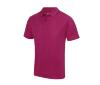 Heren polo sport shirtje hot roze bedrukbaar te personaliseren