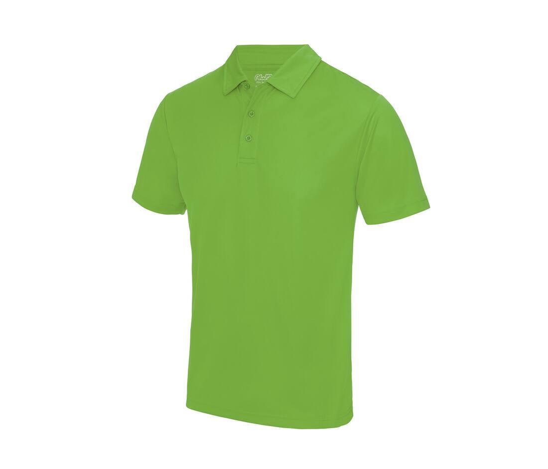 Heren polo sport shirtje lime groen bedrukbaar te personaliseren