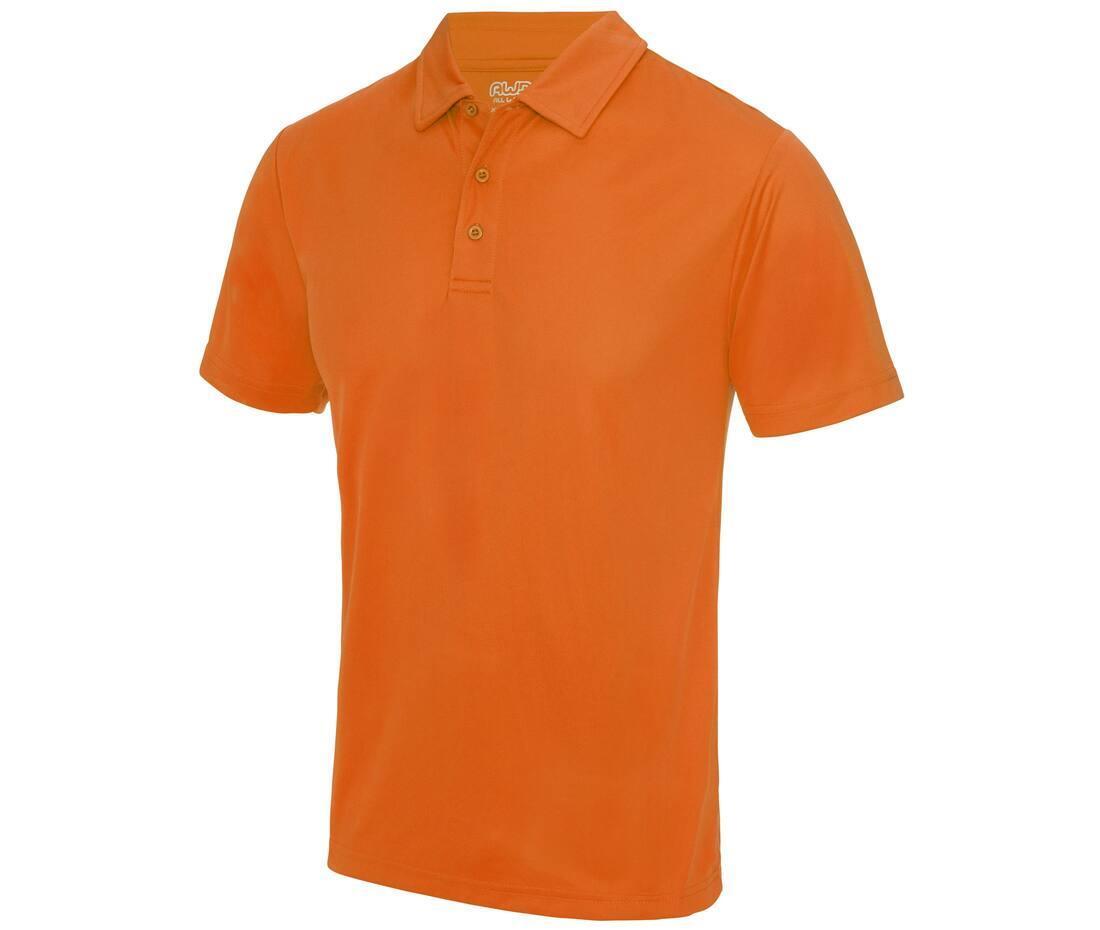 Heren polo sport shirtje orange crush bedrukbaar te personaliseren