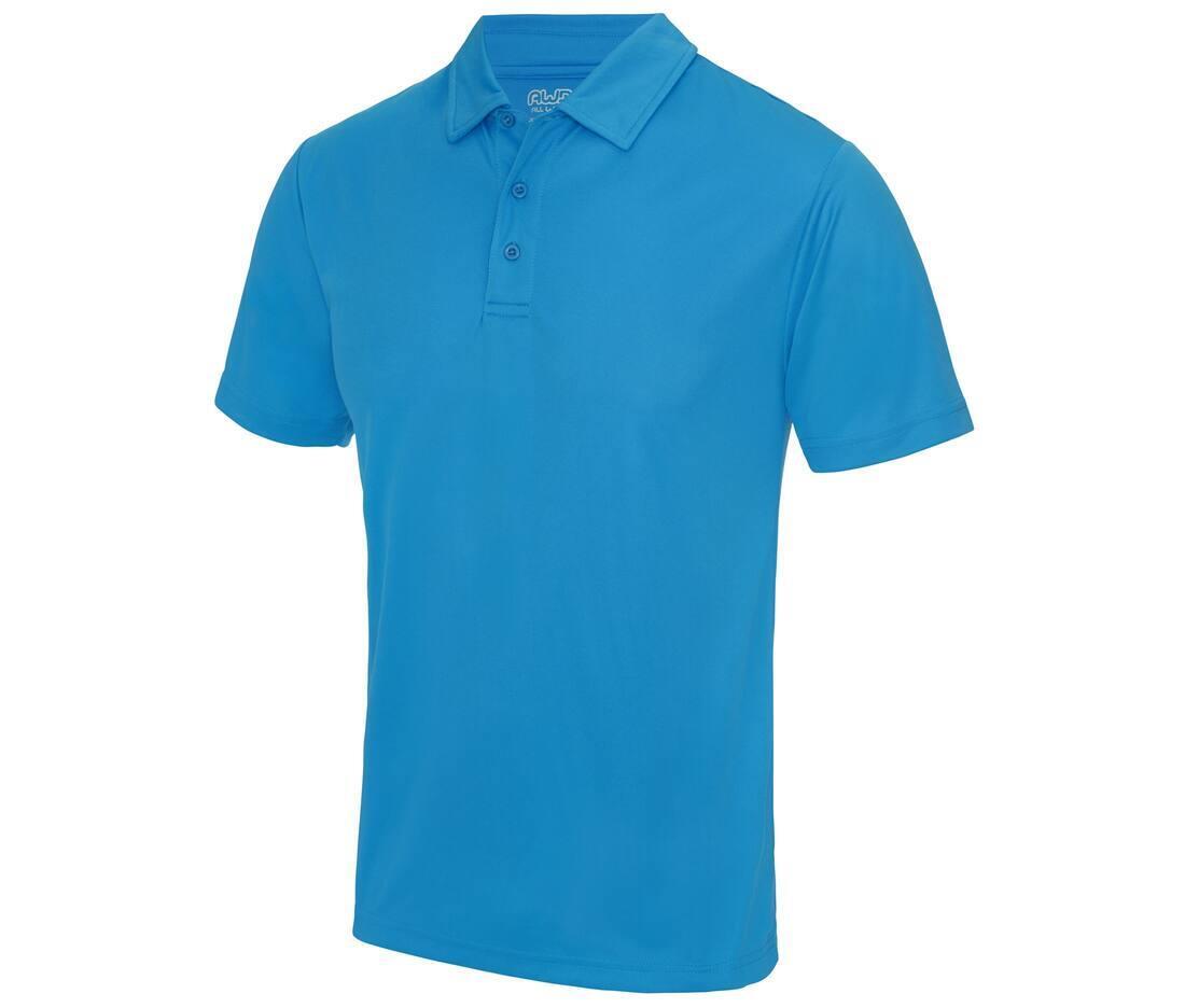 Heren polo sport shirtje sapphire blauw  bedrukbaar te personaliseren