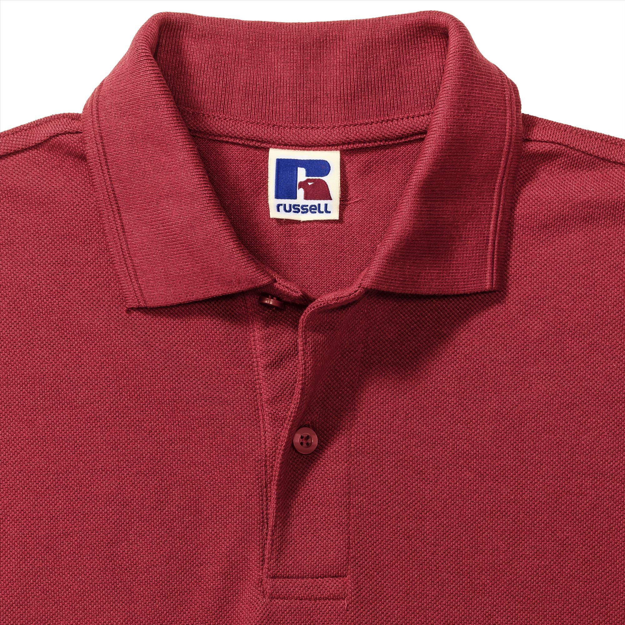 Heren polo workwear helder rood perfect voor zwaar ...