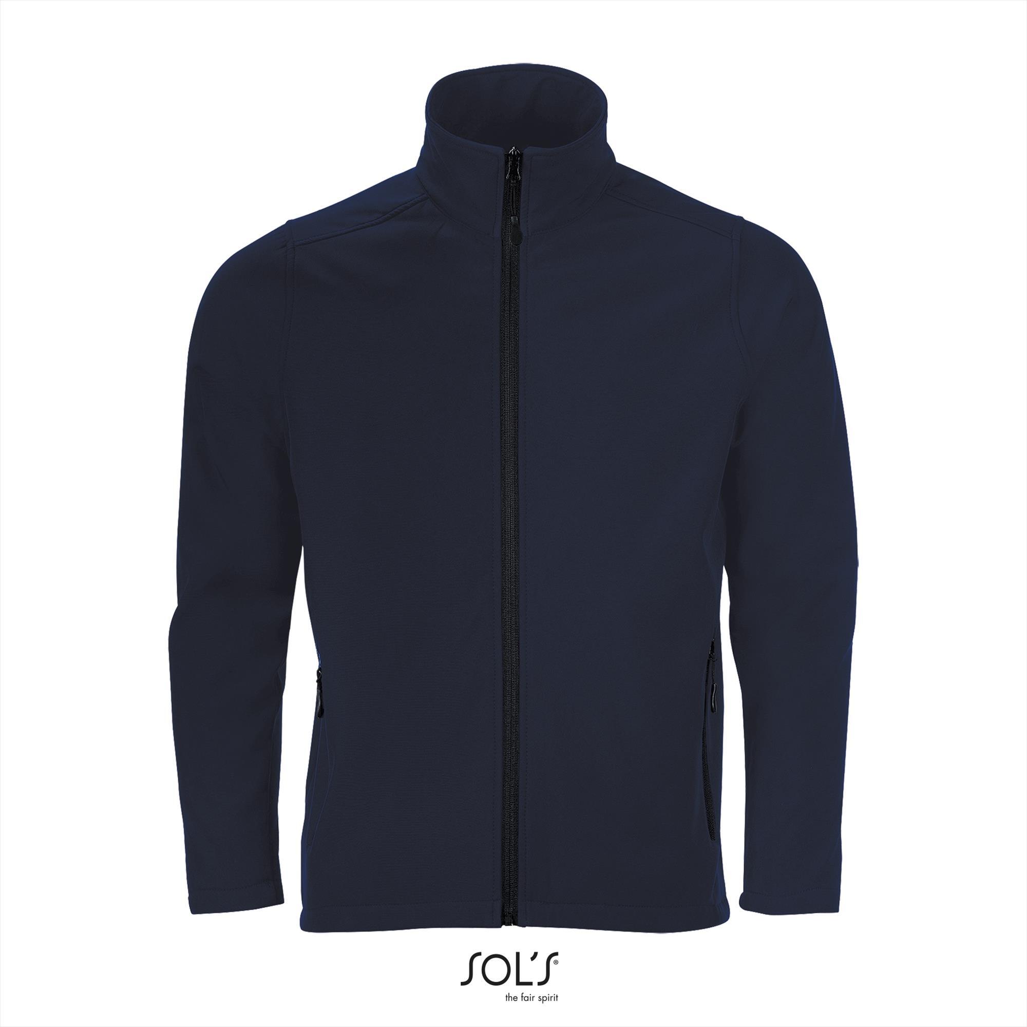 Heren softshell jas donkerblauw