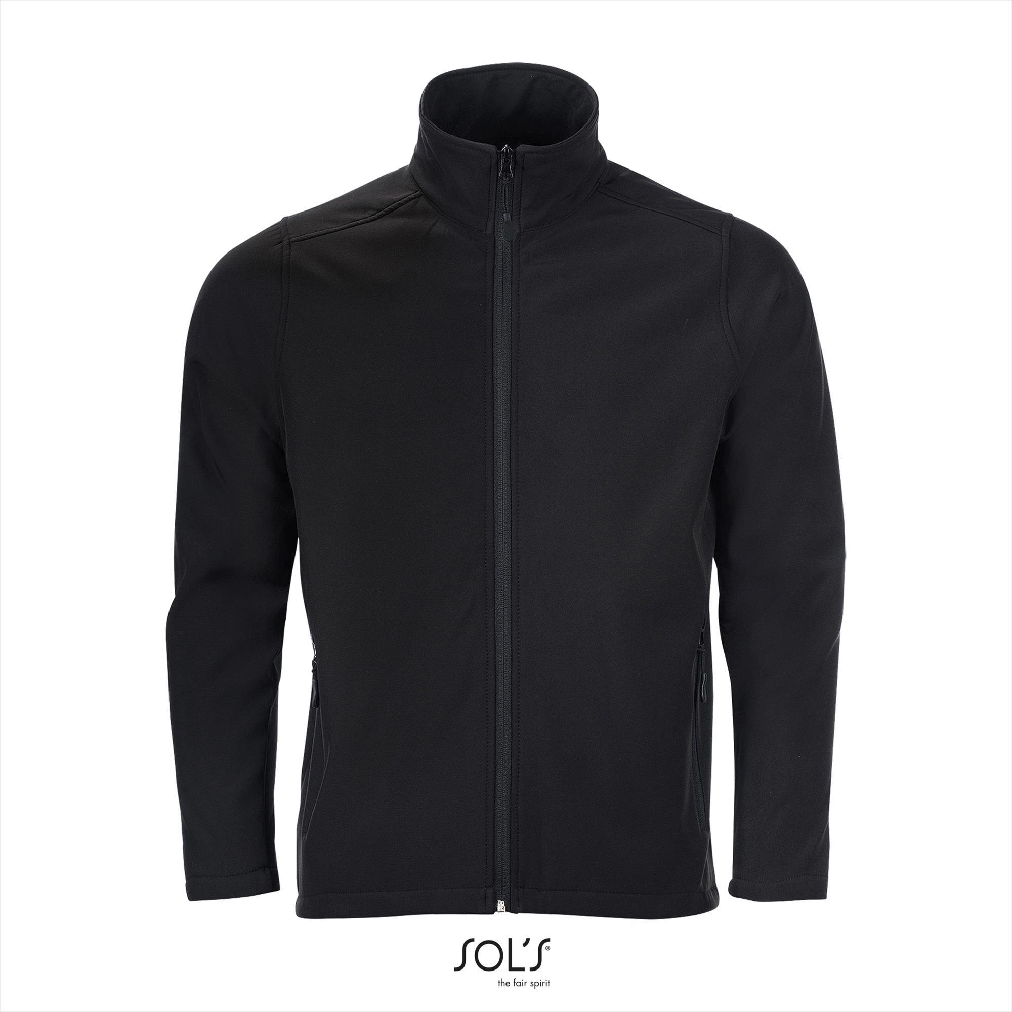 Heren softshell jas zwart