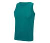 Heren sport shirtje jade zonder mouwen te personaliseren bedrukbaar