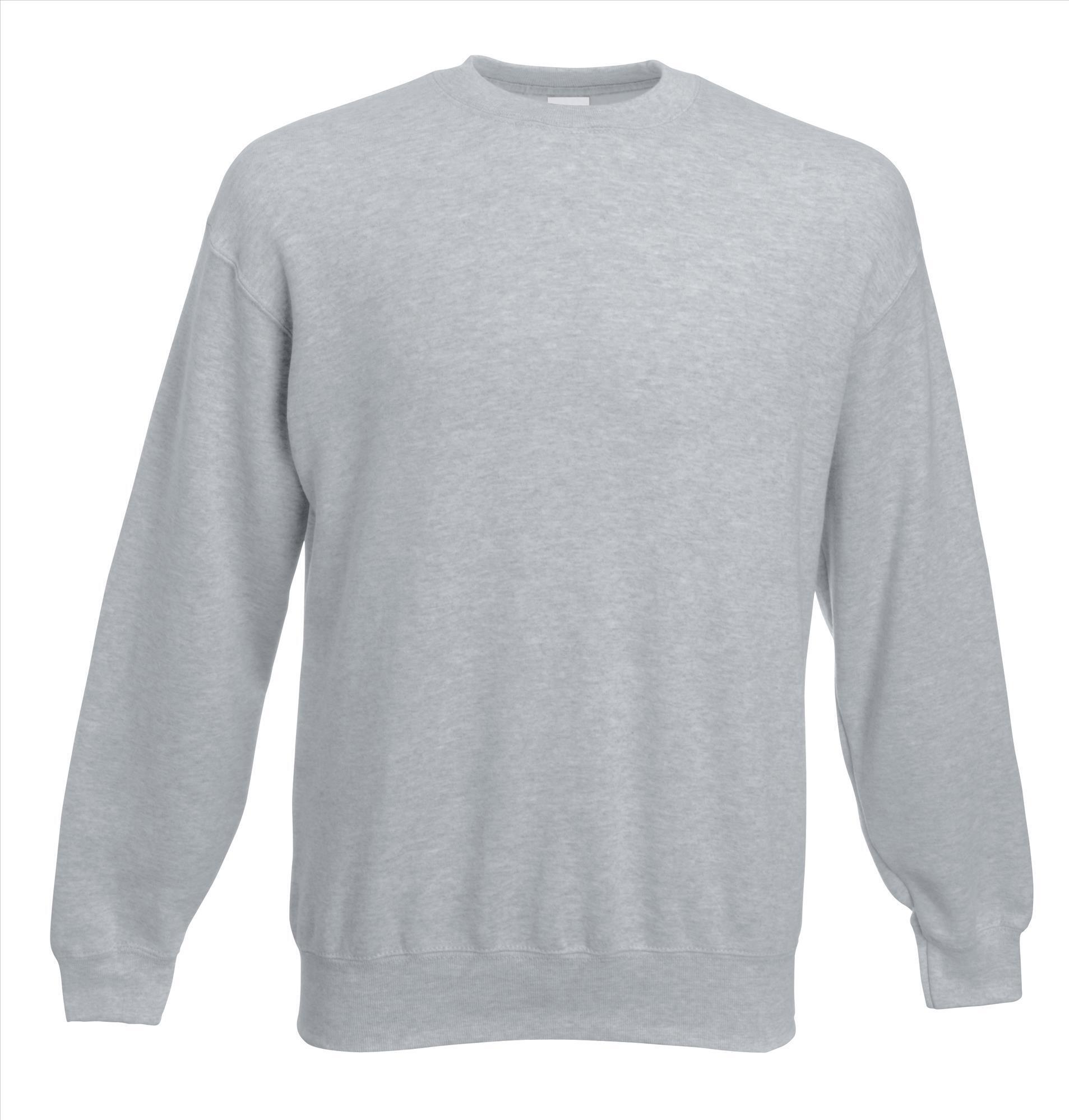 Heren Sweater heide grijs te personaliseren