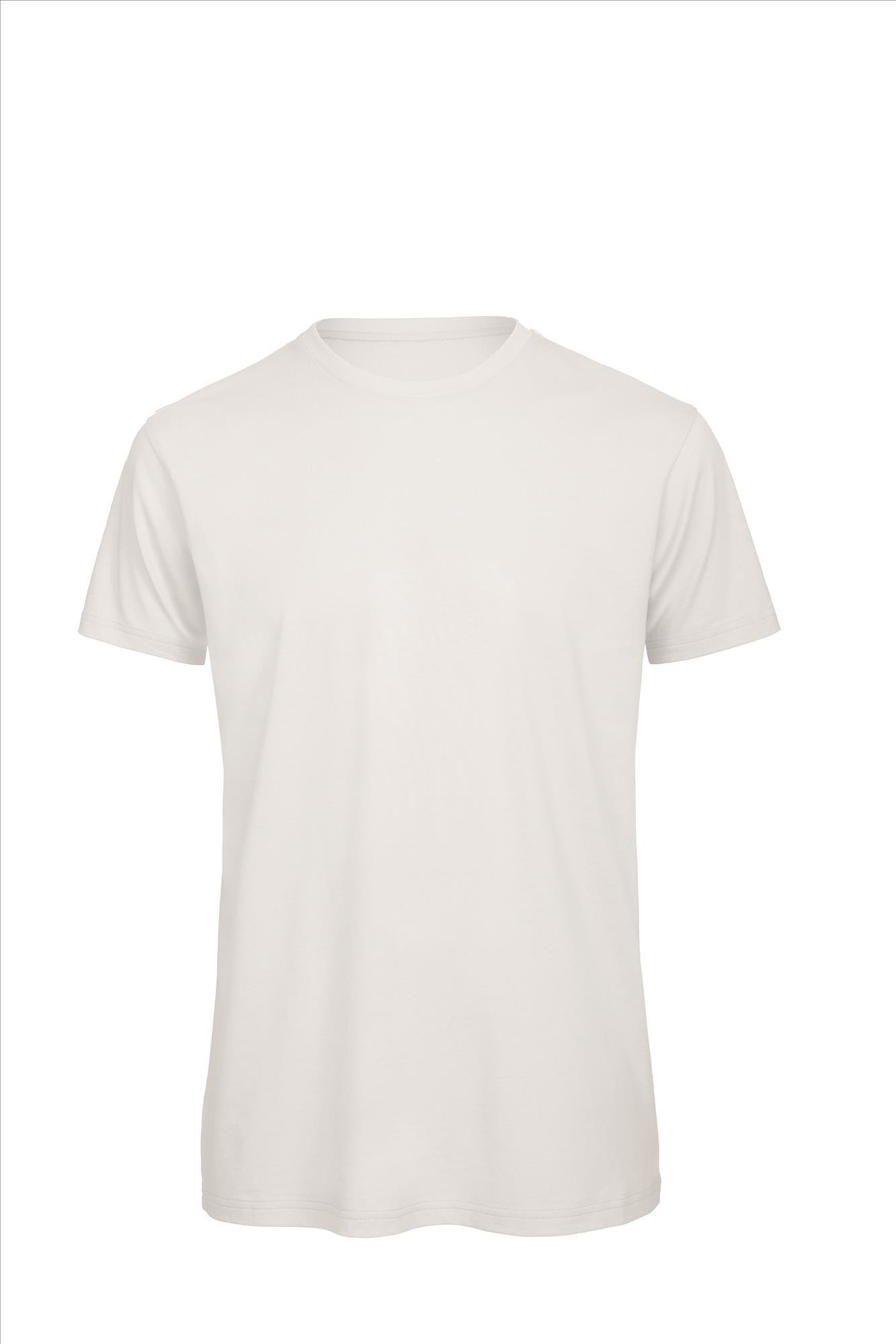 Heren T-shirt wit te personaliseren bedrukbaar duurzaam shirt