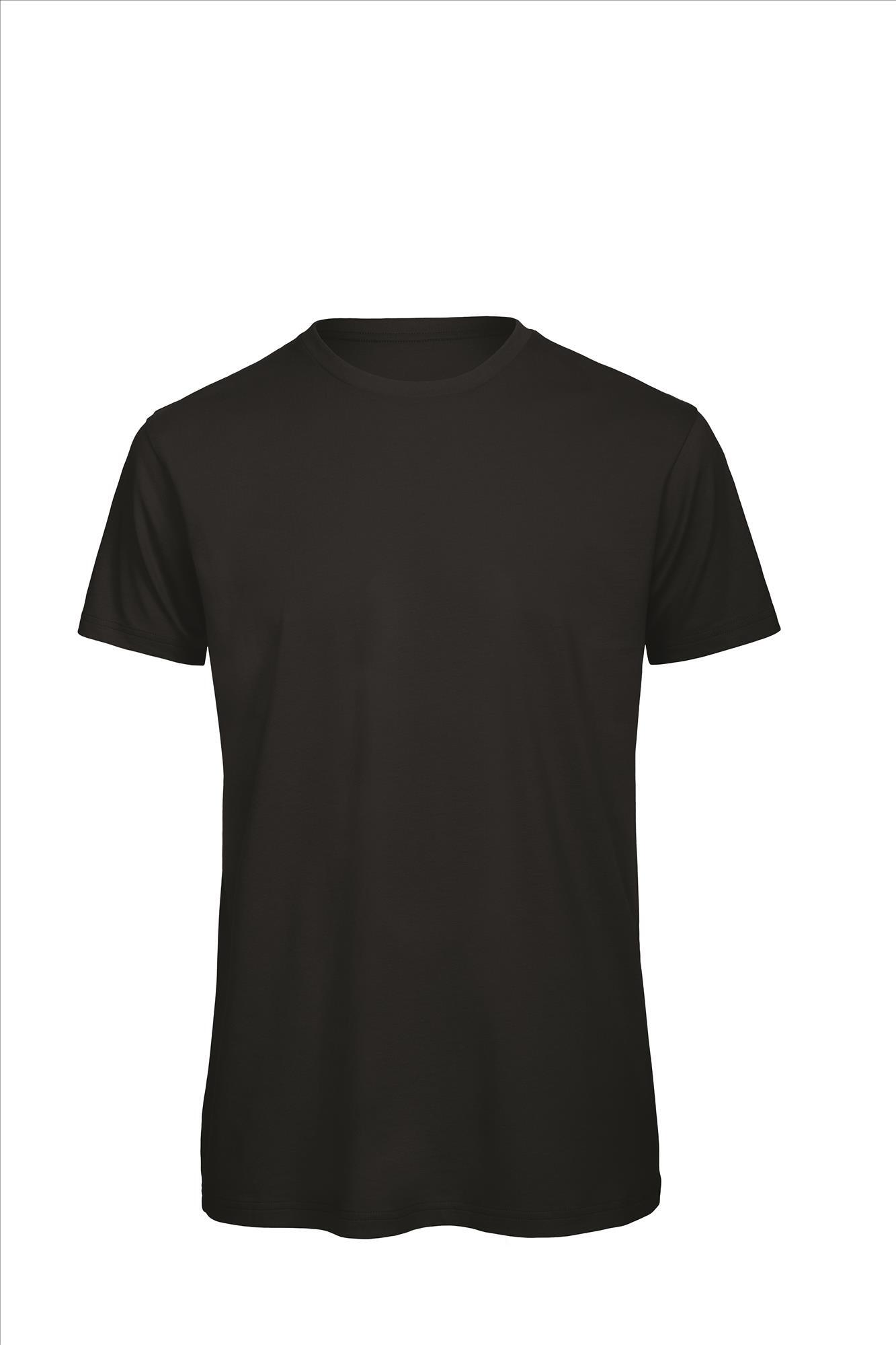 Heren T-shirt zwart te personaliseren bedrukbaar duurzaam shirt