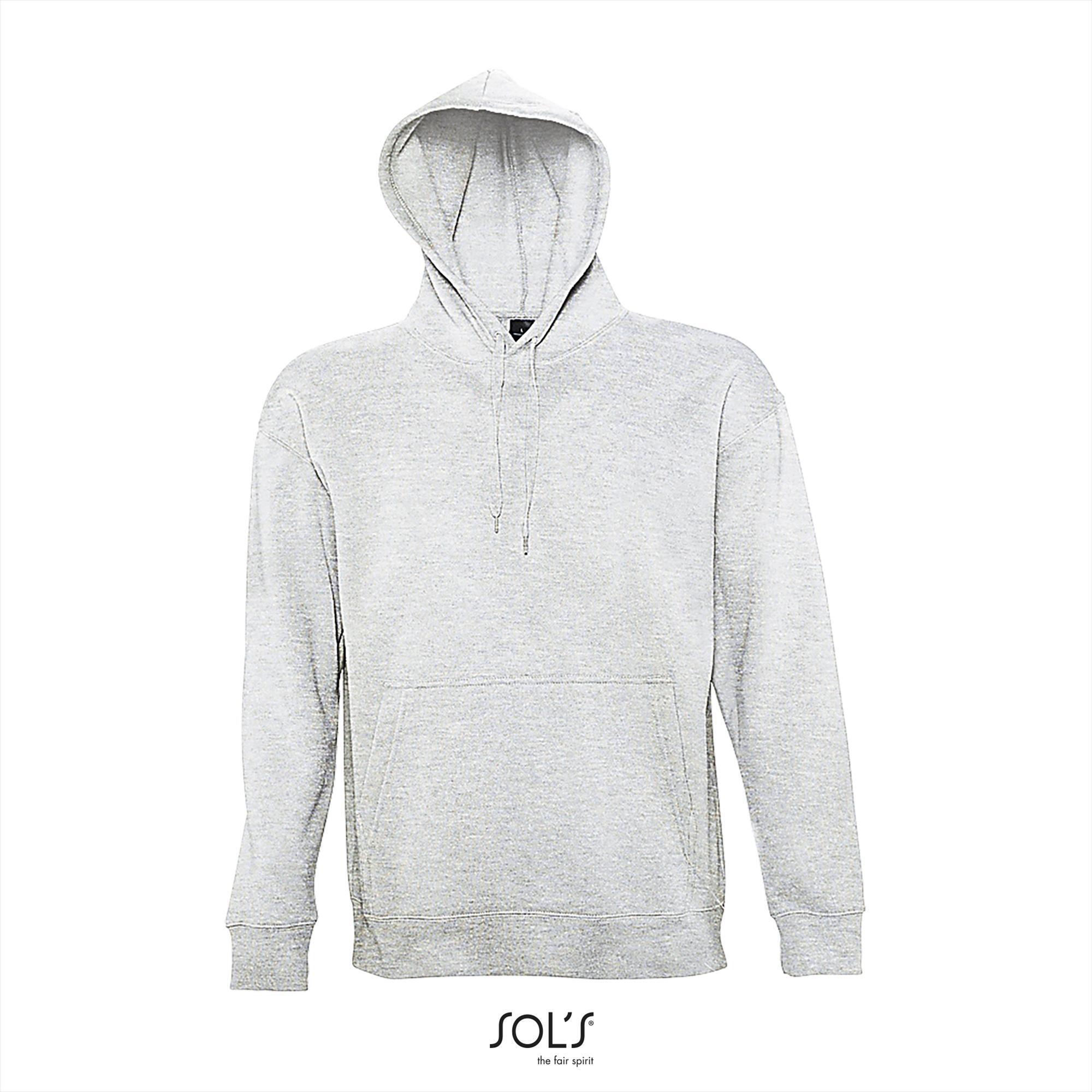 Hooded sweatshirt voor hem asgrauw te personaliseren