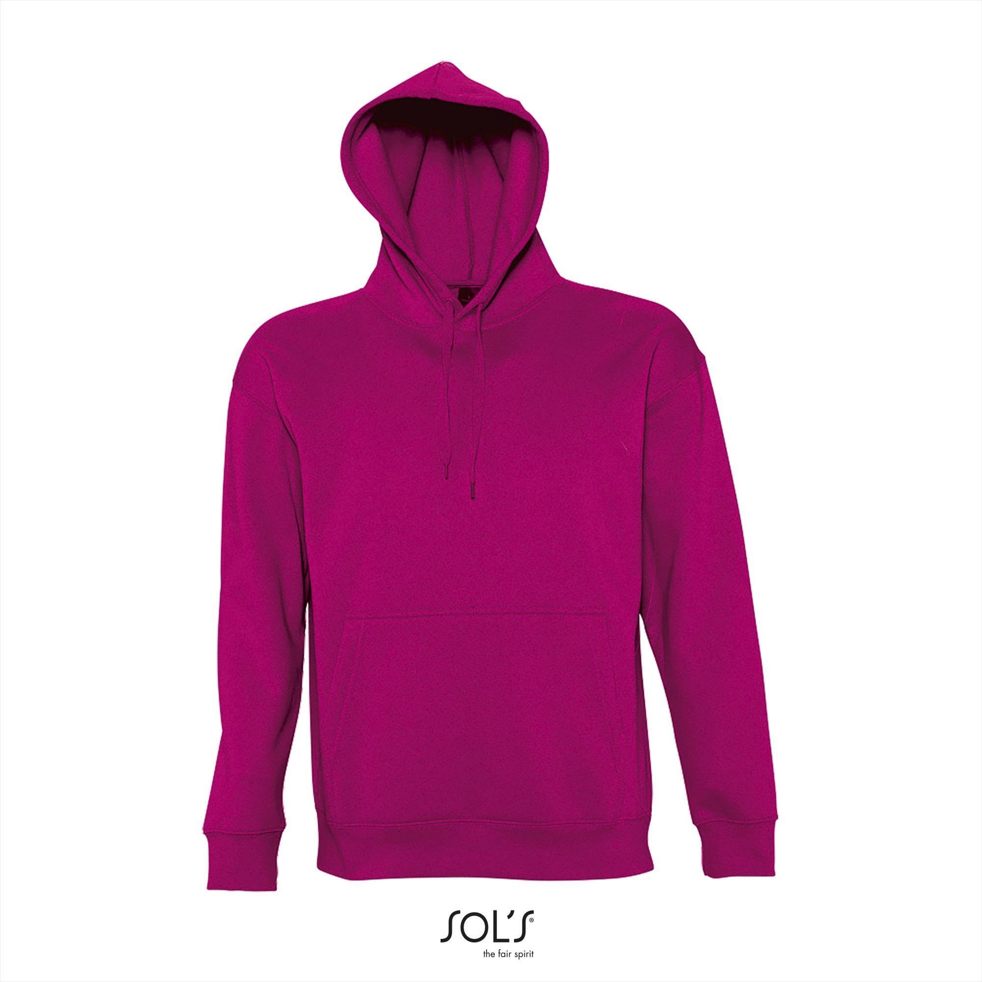 Hooded sweatshirt voor hem fuchsia te personaliseren