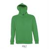 Hooded sweatshirt voor hem kermitgroen te personaliseren