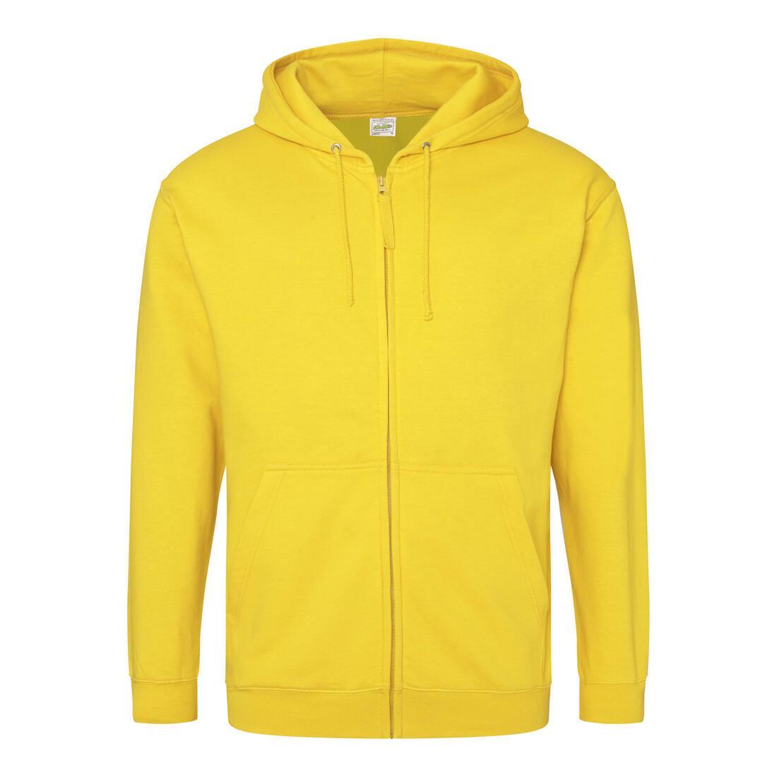 Hoodie bedrukken? Hoodie sun yellow voor hem