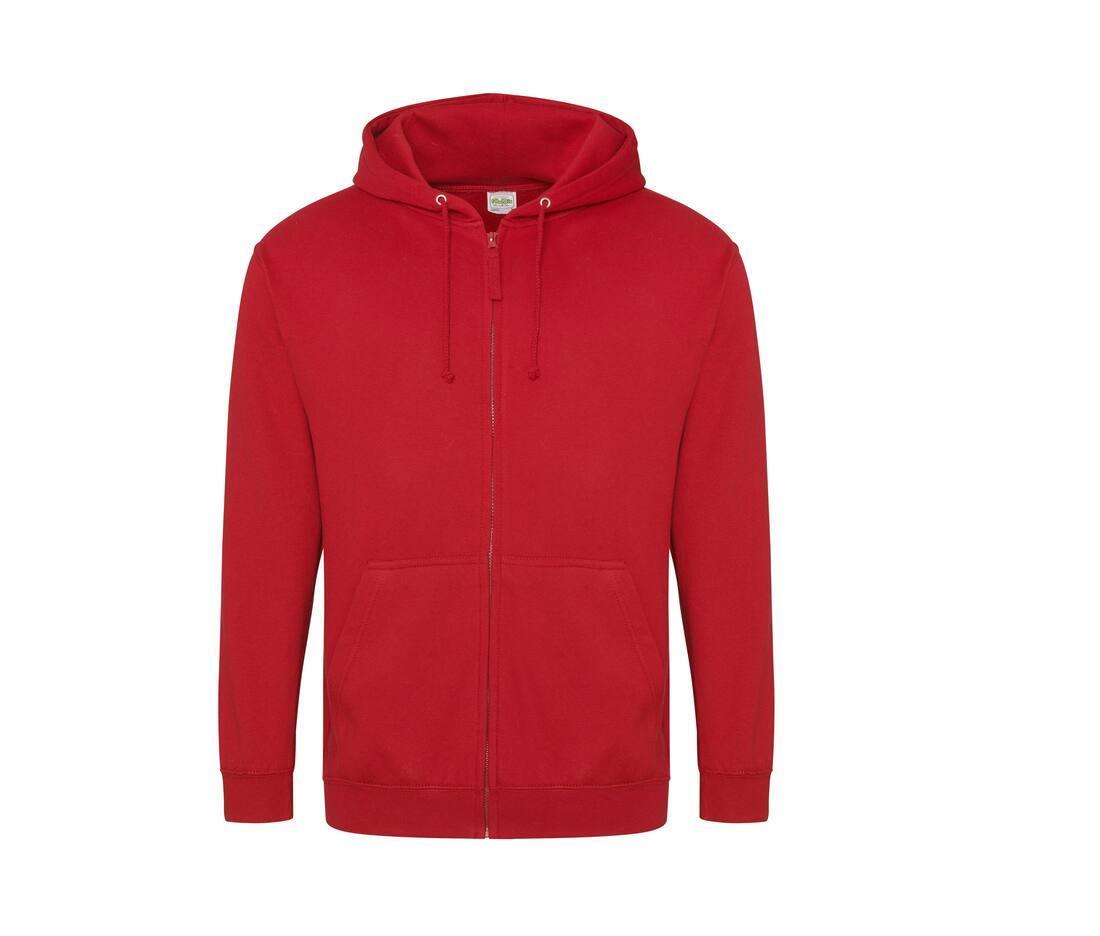 Hoodie bedrukken? Hoodie vuurrood voor hem