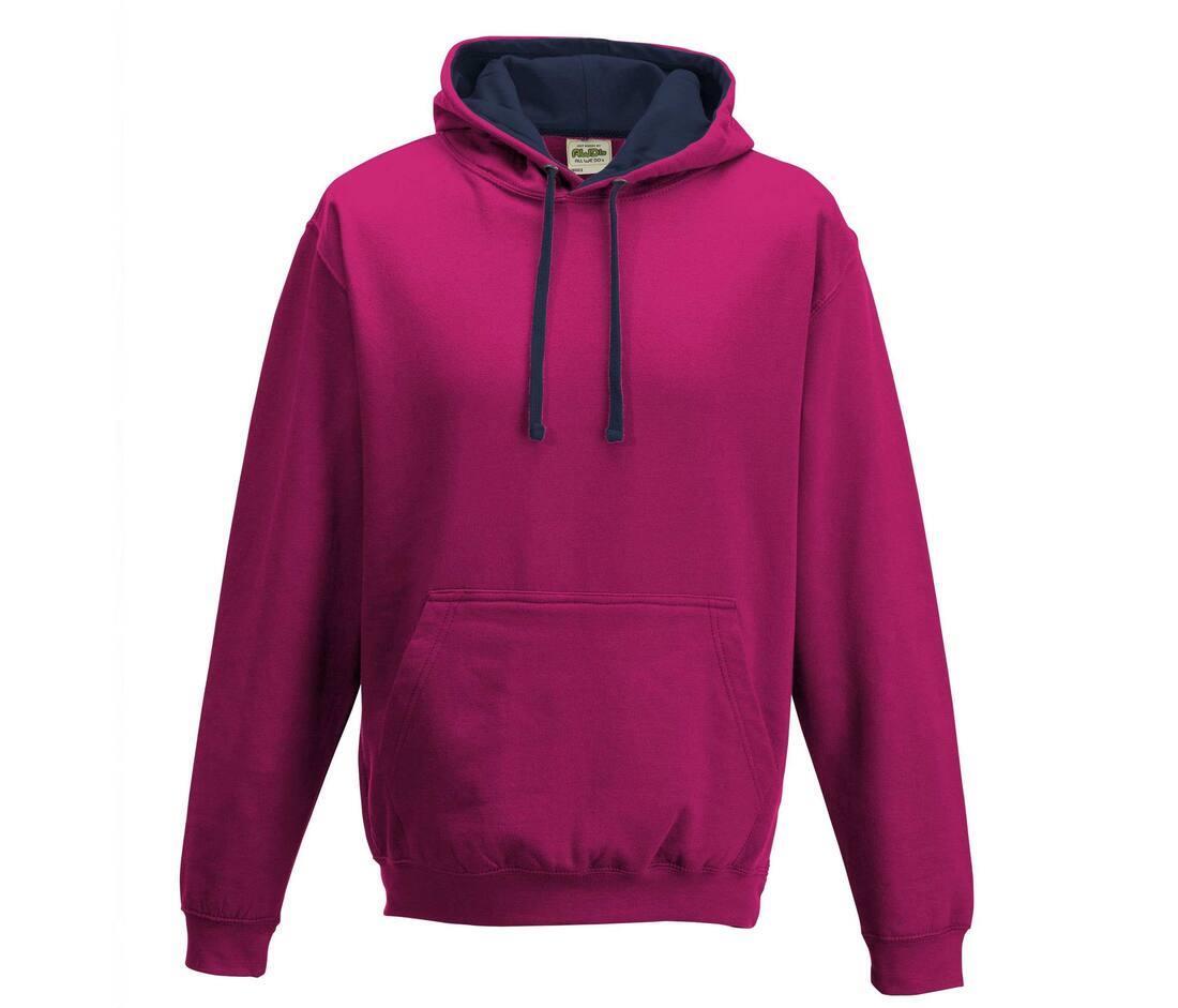 Hoodie voor Heren hot pink/french navy perfect voor bedrukking met foto, logo, of tekst