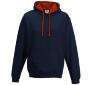 Hoodie voor Heren new french navy/fire red perfect voor bedrukking met foto, logo, of tekst