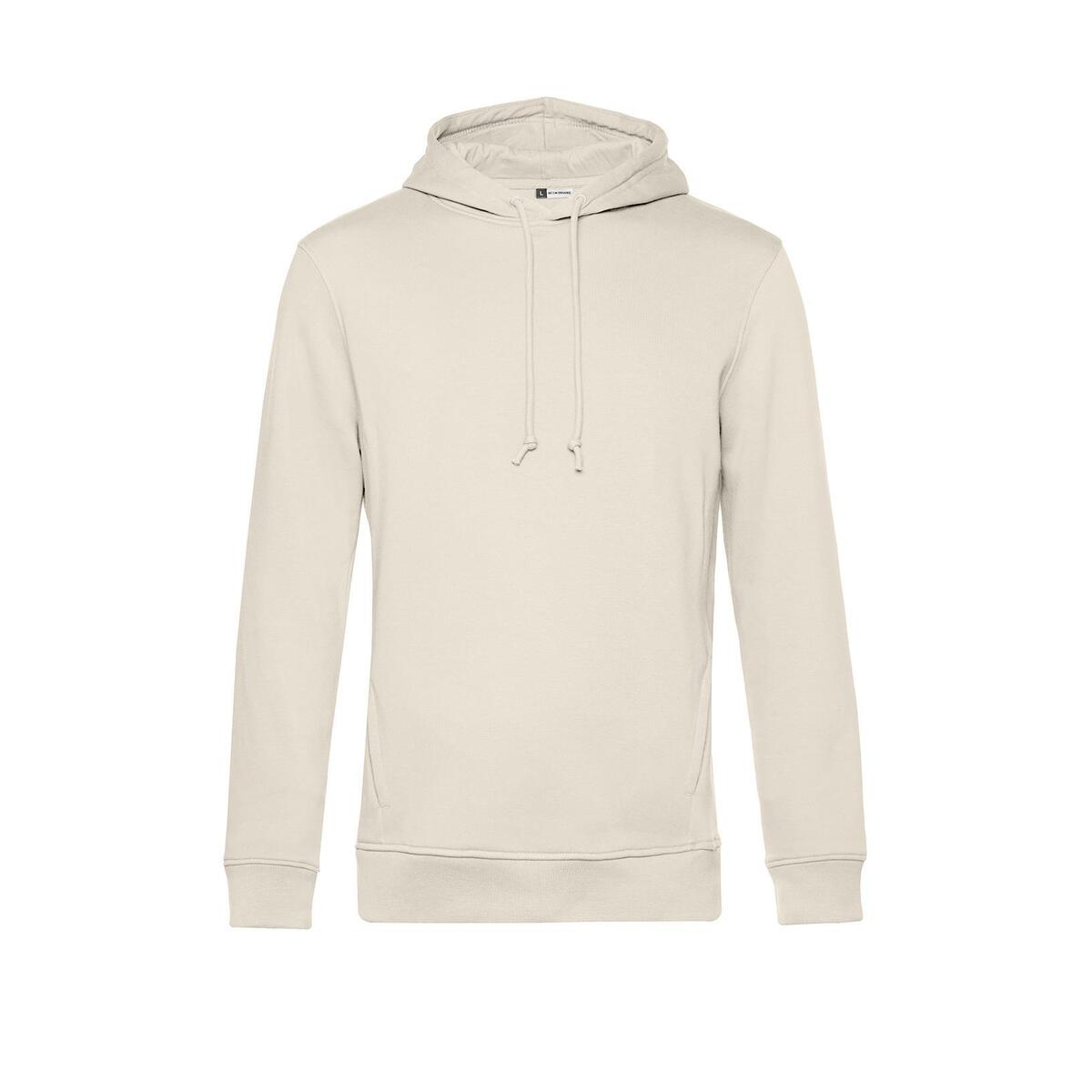 Hoodie voor heren off white bedrukbaar te personaliseren