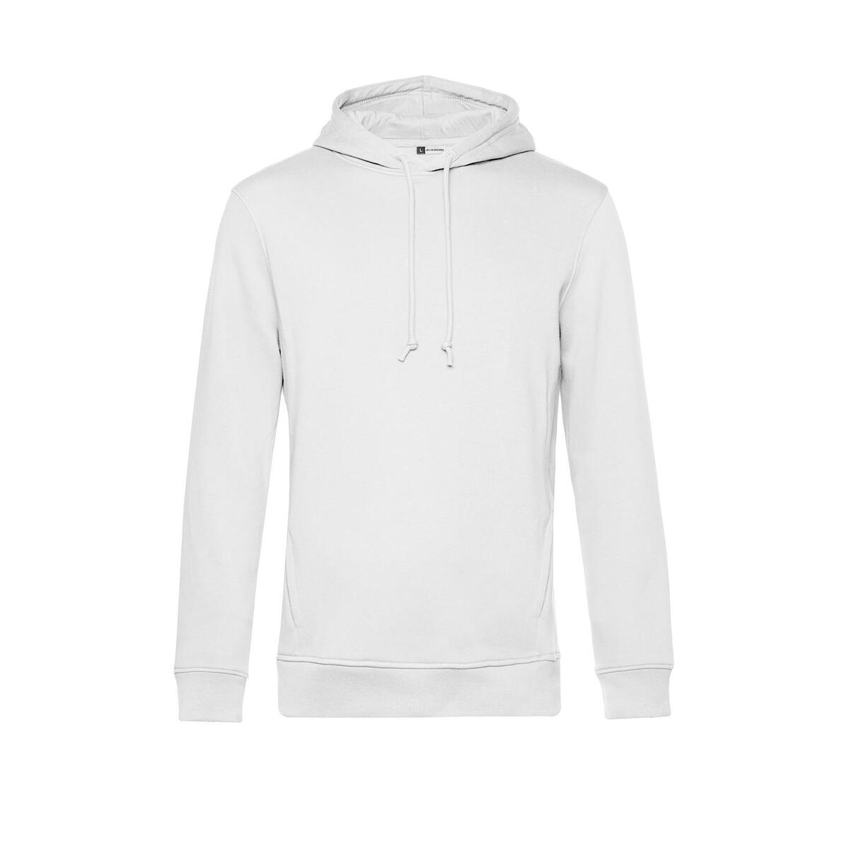 Hoodie voor heren wit bedrukbaar te personaliseren