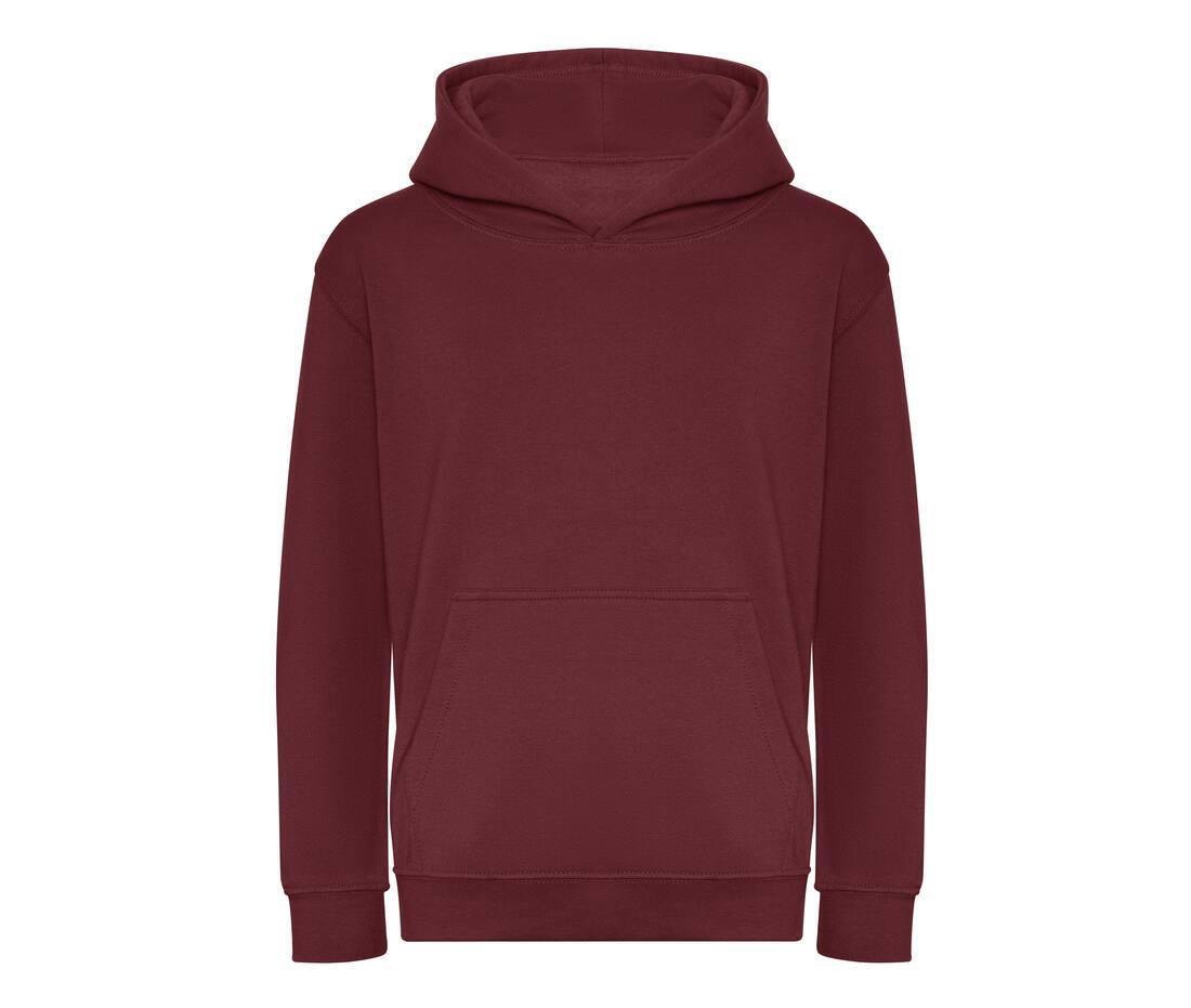Hoodie voor kinderen bordeaux perfect te bedrukken met logo, tekst of foto
