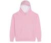Hoodie voor kinderen met contrast kleuren baby roze / arctic wit