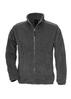 Jas van pluisvrije fleece charcoal voor hem bedrukbaar te personaliseren