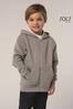 foto 5 Kinder hooded sweat jacket grey melange 2 personaliseer te bedrukken 