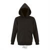 foto 1 Kinder hooded sweat jacket zwart personaliseer te bedrukken