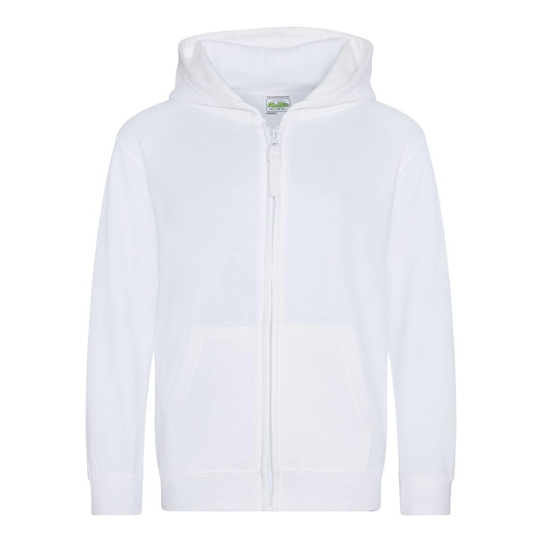 Kinder Hoodie arctic white perfect om te bedrukken met je eigen logo, tekst, of foto