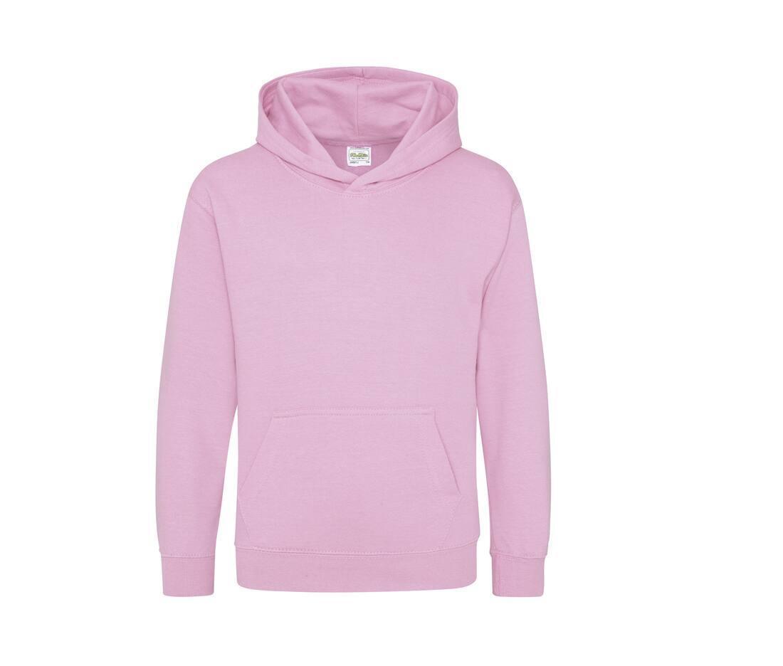 Kinder hoodie baby pink te personaliseren te bedrukken
