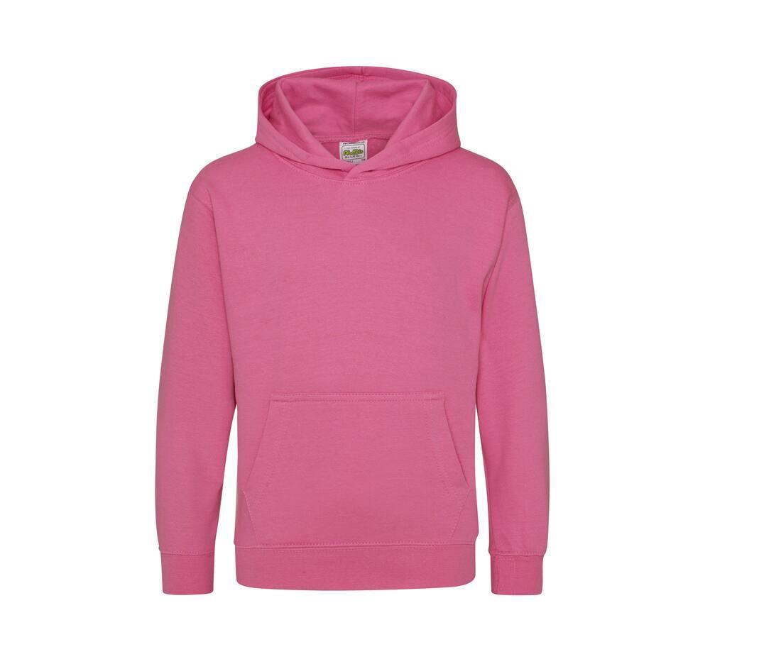 Kinder hoodie candyfloss pink te personaliseren te bedrukken