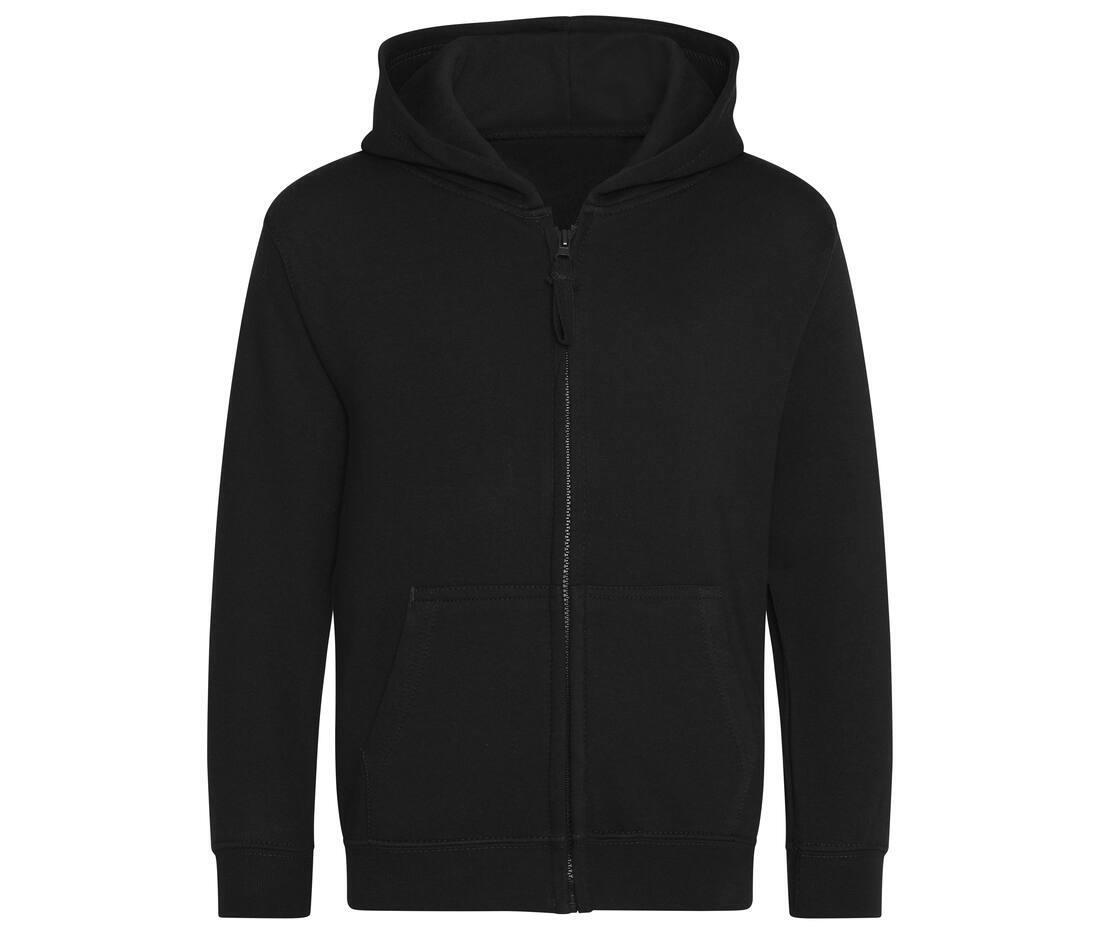 Kinder Hoodie deep black perfect om te bedrukken met je eigen logo, tekst, of foto