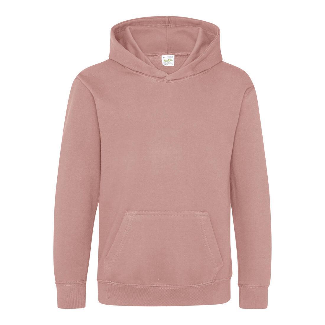 Kinder hoodie dusty pink te personaliseren te bedrukken