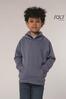 foto 5 Kinder hoodie grijs  melange personaliseren bedrukken sweatshirt 