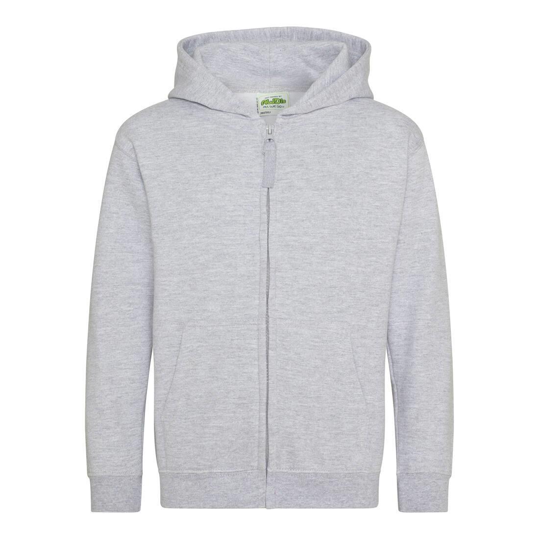 Kinder Hoodie heide grijs perfect om te bedrukken met je eigen logo, tekst, of foto