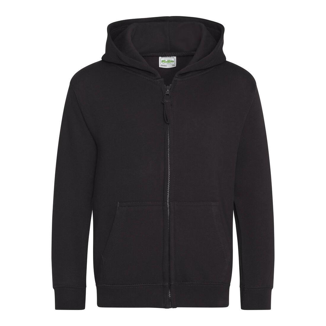 Kinder Hoodie jet black perfect om te bedrukken met je eigen logo, tekst, of foto