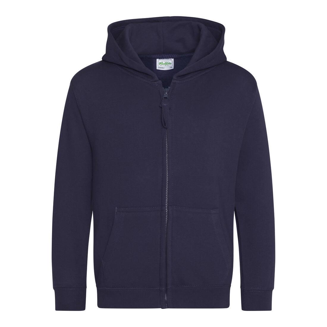 Kinder Hoodie new french navy perfect om te bedrukken met je eigen logo, tekst, of foto