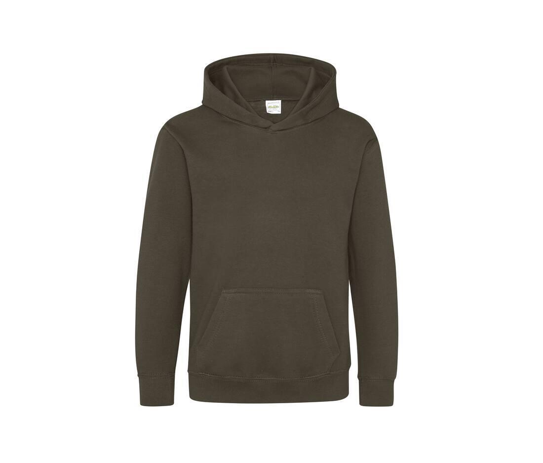 Kinder hoodie olive green te personaliseren te bedrukken