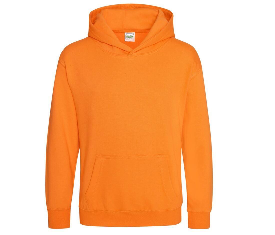 Kinder hoodie orange crush te personaliseren te bedrukken