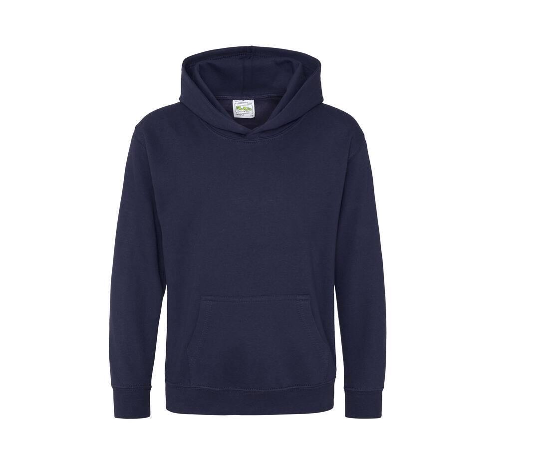 Kinder hoodie oxford navy te personaliseren te bedrukken