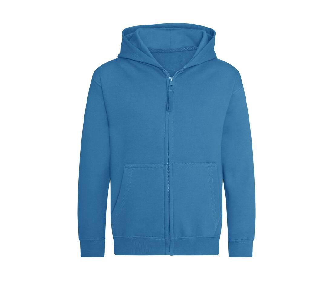 Kinder Hoodie sapphire blue perfect om te bedrukken met je eigen logo, tekst, of foto