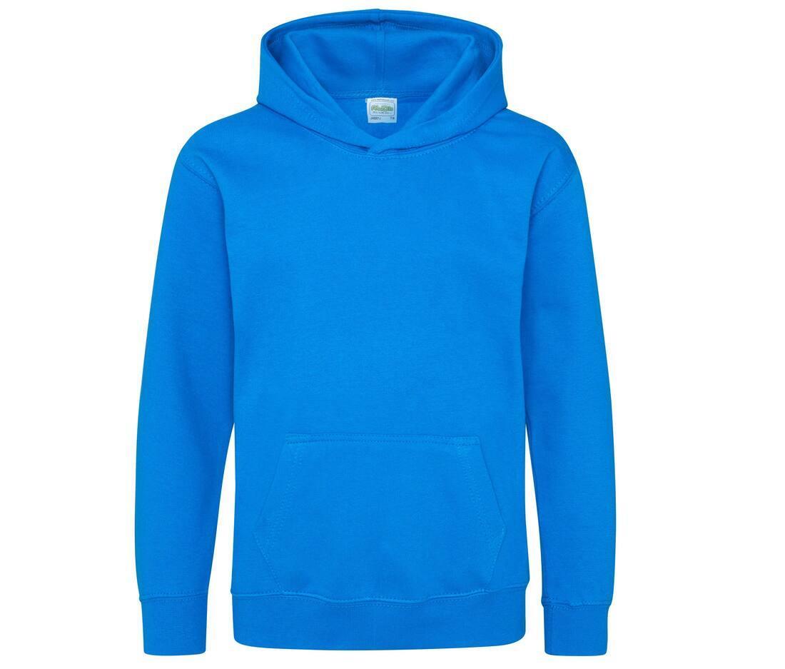 Kinder hoodie sapphire blue te personaliseren te bedrukken