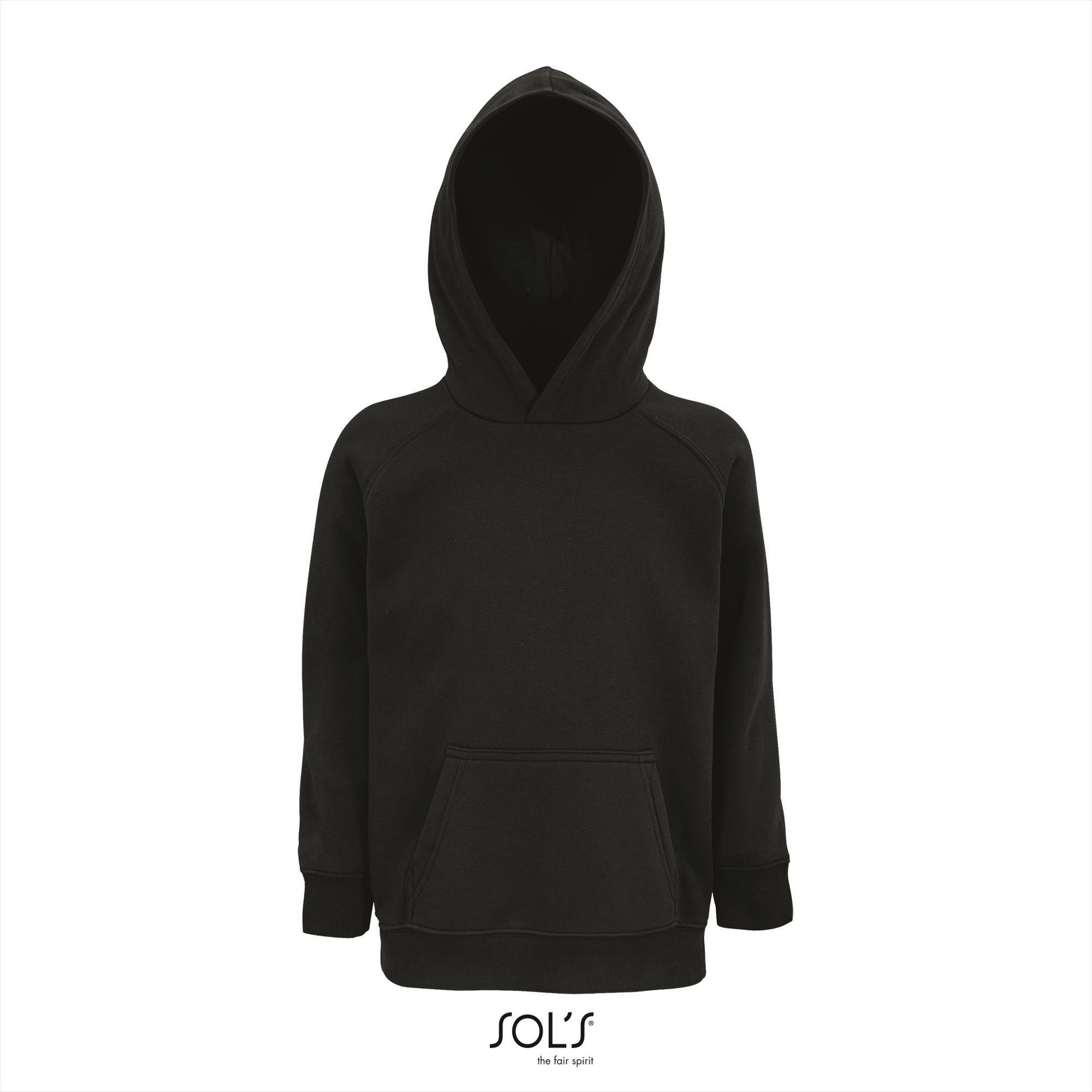 Kinder hoodie zwart personaliseren bedrukken sweatshirt
