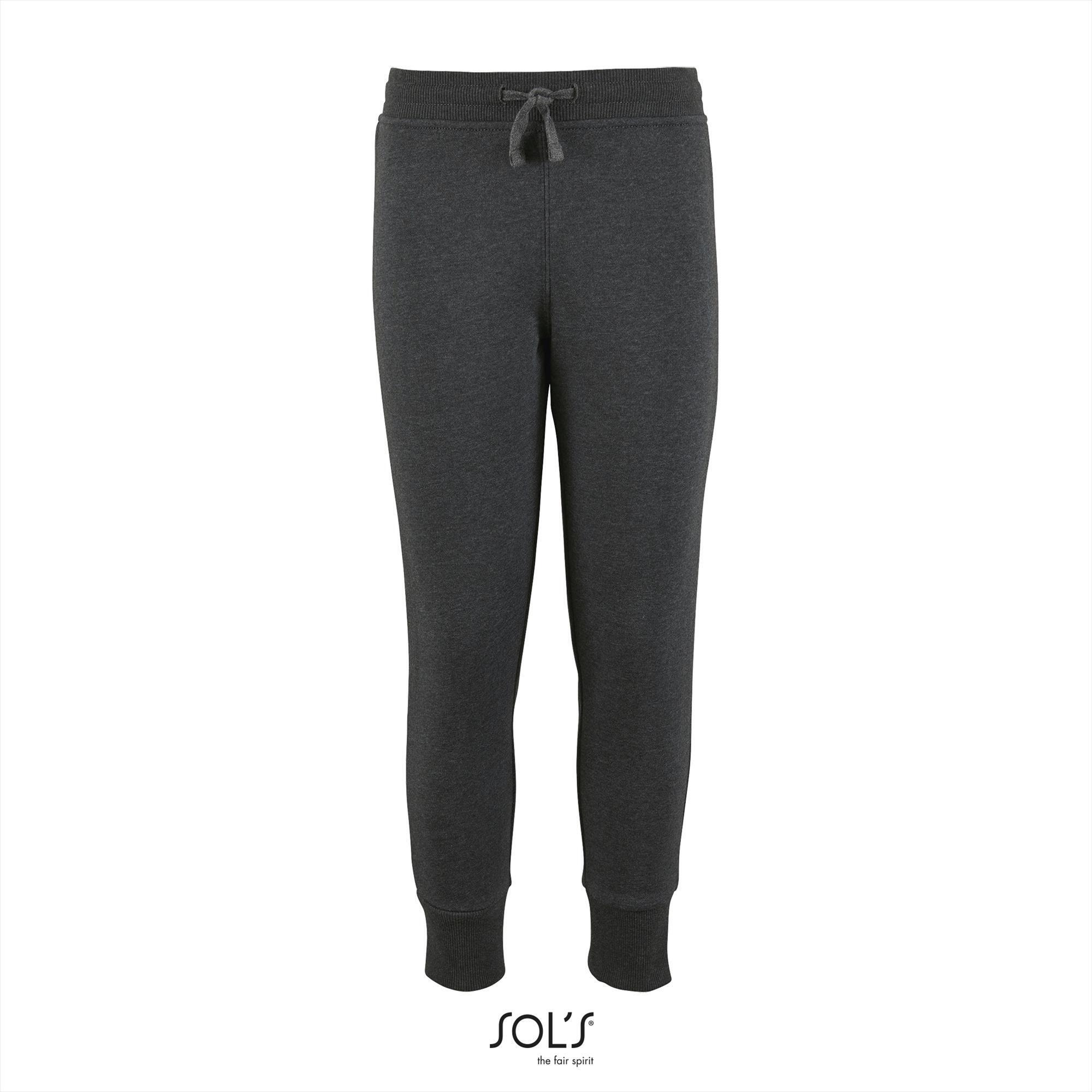 Kinder joggingbroek charcoal melange