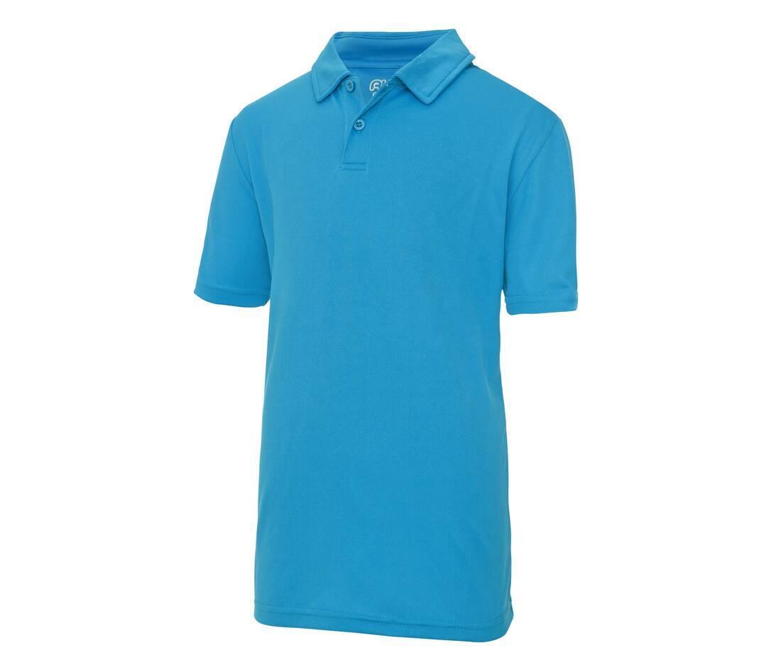 Kinder sport polo sapphire blauw te personaliseren te bedrukken