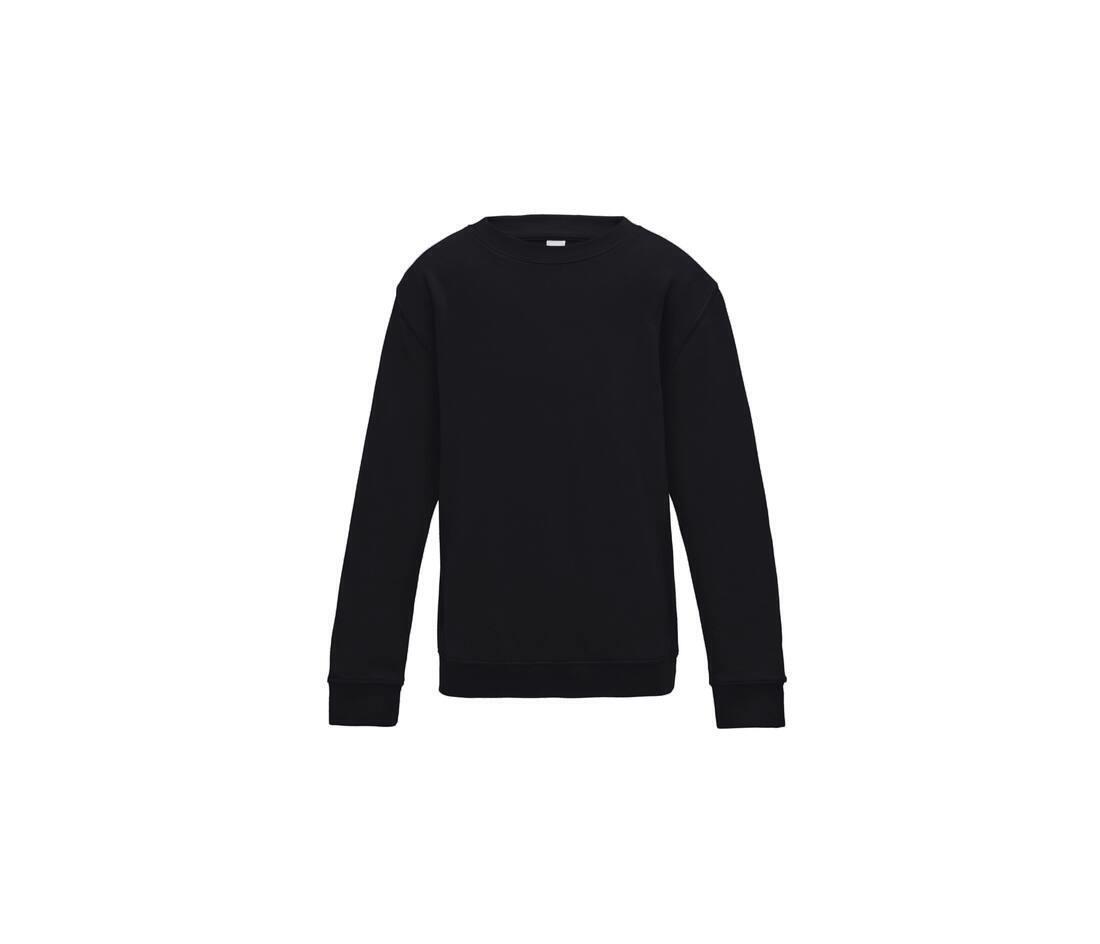 Kinder sweatshirts diep zwart personaliseer je sweatshirts