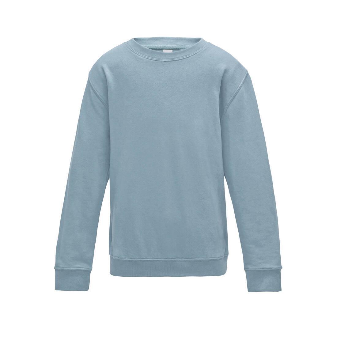 Kinder sweatshirts hemelsblauw personaliseer je sweatshirts