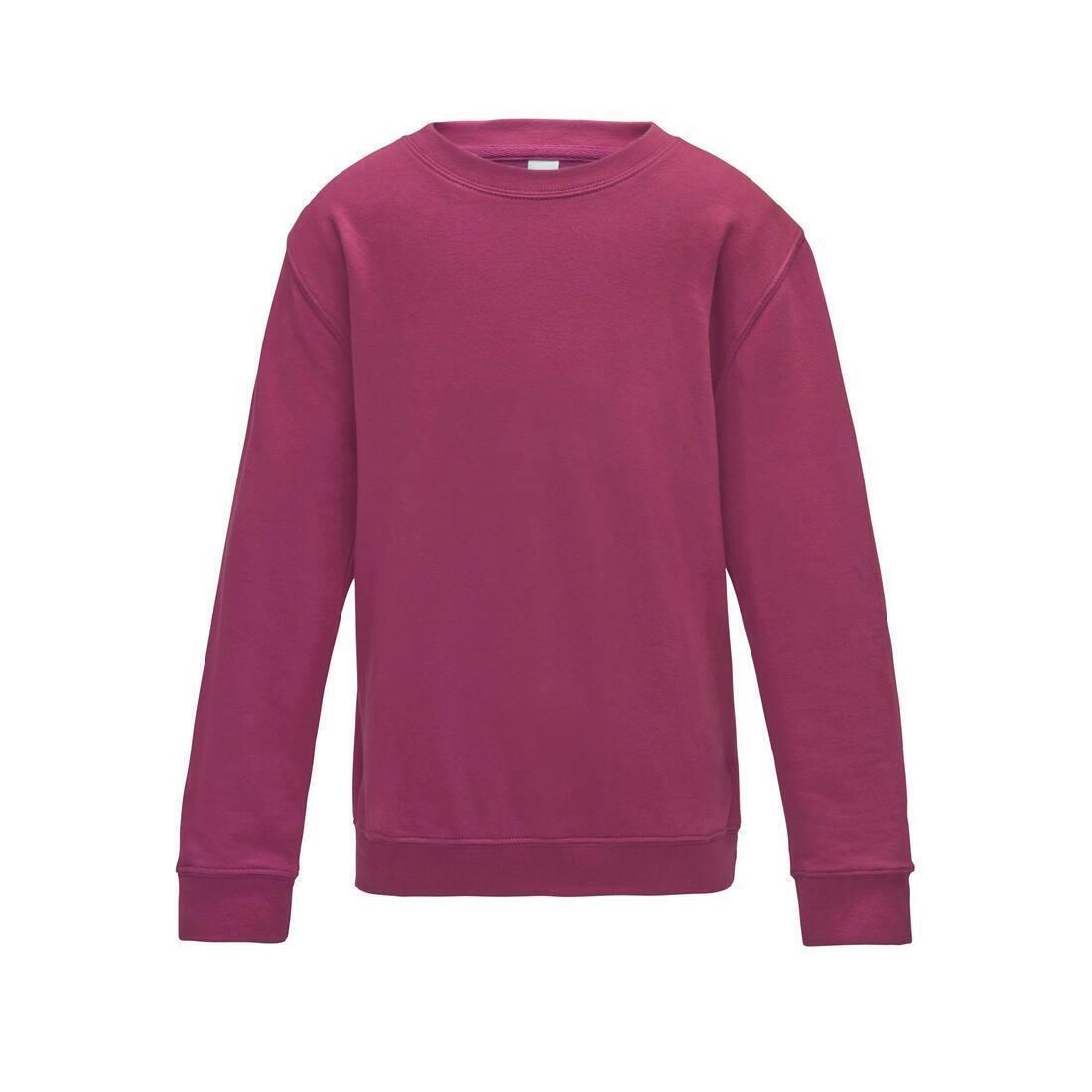 Kinder sweatshirts hot pink personaliseer je sweatshirts