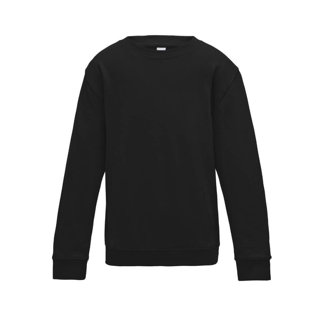 Kinder sweatshirts jet black personaliseer je sweatshirts