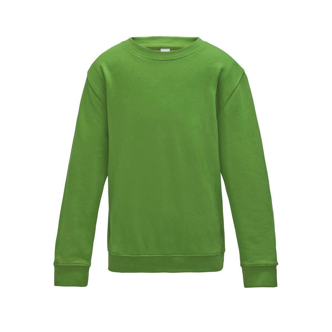 Kinder sweatshirts lime green personaliseer je sweatshirts